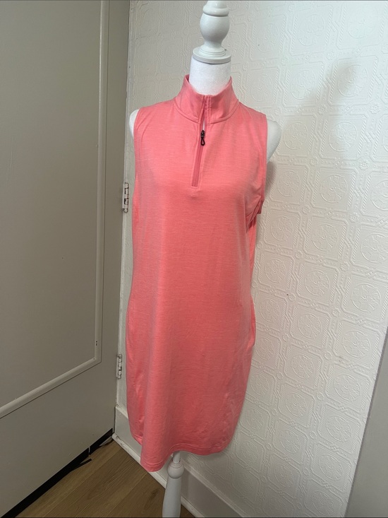 Hi tech Dresses & Skirts - Hi-Tec Coral Zip-Neck Sleeveless Midi Dress